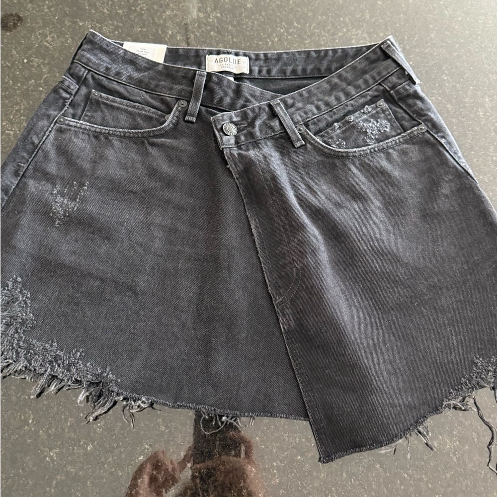 NWT Agolde Criss cross skirt in Pivot Size 28